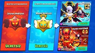 TÜM MELEK ve ŞEYTAN HEDİYELERİNİ SATIN ALDIM! 4000 ELMAS? ÜCRETSİZ ÖDÜLLER - Brawl Stars