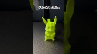 First time using #abs perfect #pikachu  just got perfect  #3dprinting ​⁠ #shorts @BambuLab