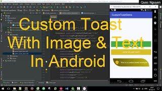 Creating Custom Toast Messages With Image In Android