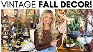 FALL & HALLOWEEN DECOR IDEAS || SHOP WITH ME FOR VINTAGE DECOR || FALL DECORATING IDEAS