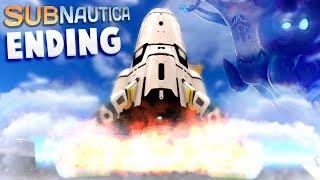 Subnautica - WE CAN FINALLY GO HOME! - The Ending & Full Rocket Build - Subnautica Ending