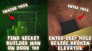 I Tried Your Crazy Ideas in Doors #16 | Find Secret Builder Man On Door 100 Using Terminal Velocity