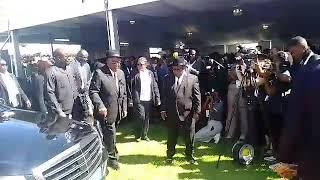 Arrivals of dignitaries for the National Memorial Service.#namibia