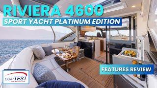 Riviera 4600 SY Platinum Edition: Premier Cruiser & Entertainment Platform | Full Features Review