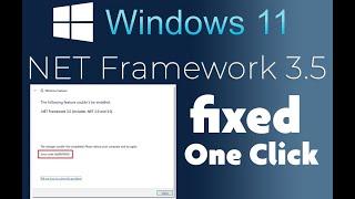 Net Frame 3.5 Windows 11,  fix 100%, Just One Click.