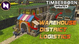 How To Use New DISTRICTS & WAREHOUSE To Improve Logistics | 05 | Timberborn Update 4 | Lets Play