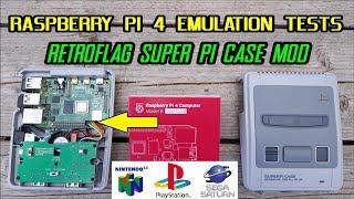 Raspberry Pi 4 Lakka & Kodi emulation tests Sega Saturn, N64, PS1 + Retroflag SuperPi Case Mod