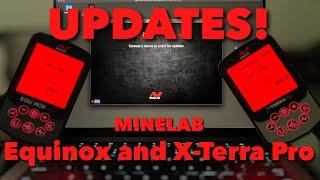 UPDATES for Minelab Equinox 900 and X-Terra Pro • PC and Mac Installations