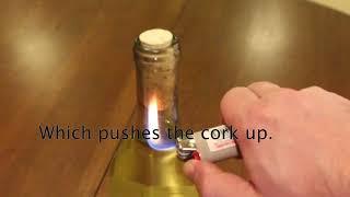 How to open wine with a lighter