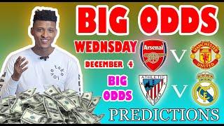 Big Odds Football Prediction Today 04-12-2024 |  Betting tips Today | best odds