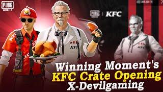 KFC Lucky Spin Opening| 6000-Uc KFC Crate Opening | Winning Moments#pubgmobile #kfc  #PUBGxKFC