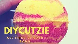 Our "All Fired Up" Bath Bomb