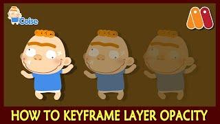 How to keyframe layer opacity - Allow animated layer effects - Coise - Anime Studio - Moho tutorial