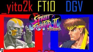 Super Street Fighter 2 Turbo - _yito2k_ [Dhalsim] vs DGV [Ryu] (Fightcade FT10)