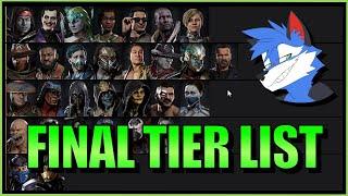 SonicFox -  My Final MK11 Character Tier List【Mortal Kombat 11】