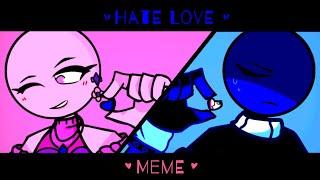 Hate Love || MeMe || [ AvM ] Ft. Pink & Navy/Dark Blue Alan Becker| Read desc