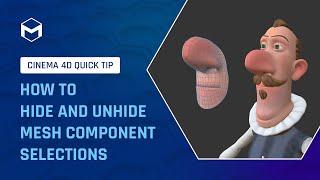 #C4DQuickTip 70: How to hide and unhide mesh component selections in Cinema 4D