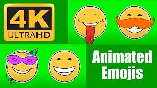 Feelings and Emotions with emoji  | Green Screen | Chroma Key VFX | 4K emoji