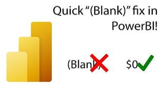 PowerBI - Avoid Displaying (Blank) in Visuals!