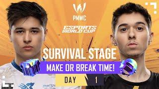 [EN] 2024 PMWC x EWC Survival Stage Day 1 | PUBG MOBILE WORLD CUP x ESPORTS WORLD CUP