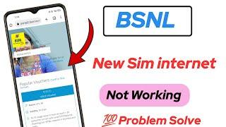 bsnl new sim internet not working