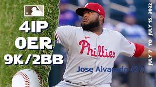 José Alvarado 100 mph reliever | July 7 ~ 15, 2022 | MLB highlights