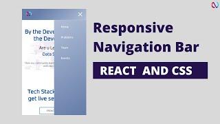 Responsive Navigation Bar Tutorial | Animated Hamburger Menu  | NextJs | ReactJS | Dashboard Sidebar