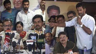 Vijayakanth is the Only Captain - Vishal Answers Simbu / PANDAVAR TEAM Trichy Press Meet