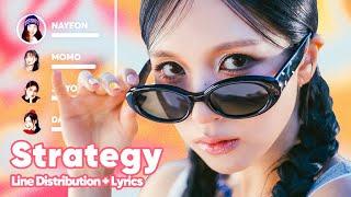 TWICE - Strategy (feat. Megan Thee Stallion) (Line Distribution + Lyrics Karaoke) PATREON REQUESTED