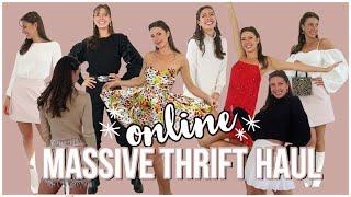 The Craziest Online Thrift Haul | Massive Try On