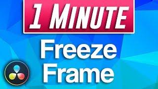 Davinci Resolve 15 - How to Freeze Frame (Fast Tutorial)