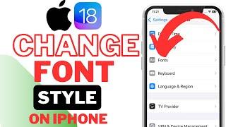 How To Change Font Style on iPhone || iOS 18