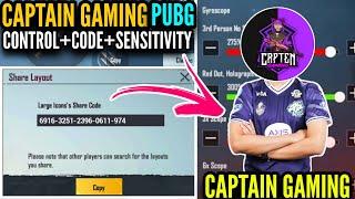 [NEW] Captain Gaming New Layout Control Code And Sensitivity 2021|| PUBG MOBILE || Blazed Gaming