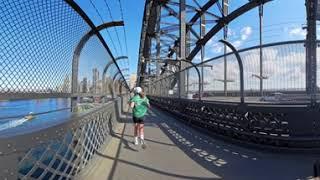 8K 360 Walking on Sydney Harbour Bridge