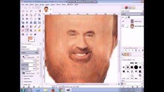 How to make someones face small in gimp 2.0