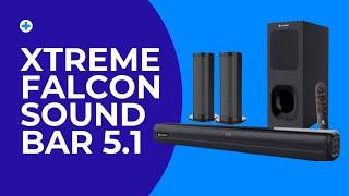 Xtreme Falcon 5.1 sound bar speaker / sound test / unboxing