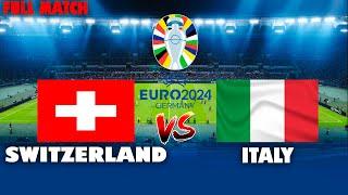 Switzerland vs Italy - UEFA Euro 2024 - Round 16 | Full Match All Goals | PES Realistic Gameplay