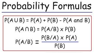 Probability Formulas, Symbols & Notations - Marginal, Joint, & Conditional Probabilities