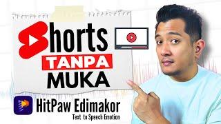 Bikin Konten Shorts Tanpa Muka dengan AI Video Editor ada Emosi Suara Realistis di Hitpaw Edimakor