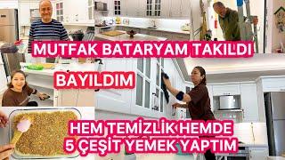 ÇOK ŞIK DURDUTEMİZLİK BAŞLASINBİME KOŞTUK‼️PLANLAR TUTMADI5 ÇEŞİT AKŞAM YEMEĞİMEŞİM KAYTARDI