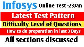 Infosys Latest test pattern | Infosys exam  preparation | How to prepare for system engineer role