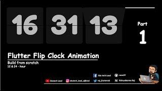 Flip Clock Animation || Flutter || Part 1