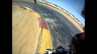 DIY Electric bicycle racing Gas an Electric bicycles, Grange Raceway April 7 2012 Heat #1