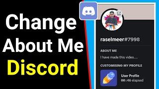 How To Change Your About Me on Discord - 2021 (NEW!) | How To Write About Me in Discord