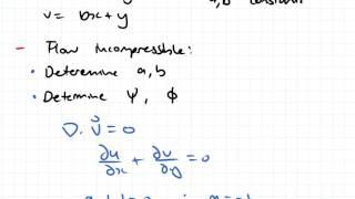 Stream Function and Velocity Potential Function Example | Fluid Mechanics