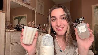 ASMR tapping & scratching on random items (whispered rambling)