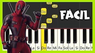 Bye Bye Bye (Deadpool Dance)  TUTORIAL PIANO FÁCIL - EASY PIANO