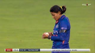 Sneh Rana 3 wickets vs England Women| 2nd T20I - England Women vs India Women