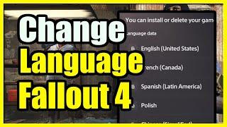 How to Change the Language DATA on Fallout 4 for the PS4 or PS5 (Fast Tutorial)