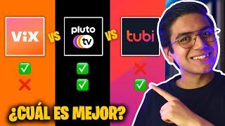  PLUTO TV vs VIX vs TUBI: ¿Cuál Es La Mejor Plataforma de Streaming GRATUITA? 